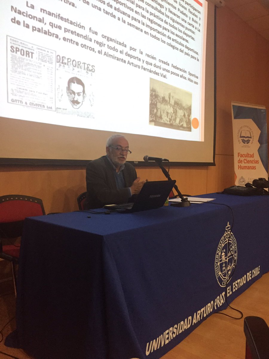 CESDE_CHILE's tweet photo. El maestro Eduardo Santa Cruz cierra el II Seminario de la Red Chilena de estudios Sociales del Deporte. https://t.co/TEKwil1mXy