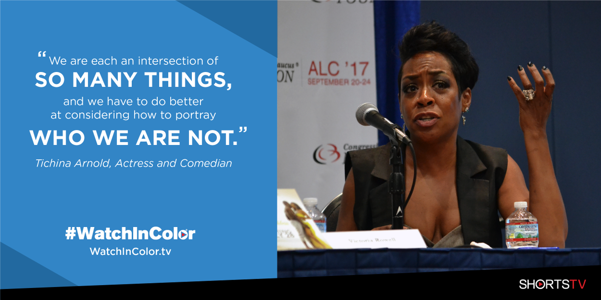 ShortsTV's tweet photo. Actress and comedian, @TichinaArnold supports inclusive television and film that embraces the world's diversity #WatchInColor https://t.co/B9HVP9WbpW