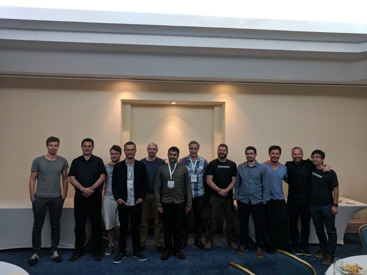 ChrJentzsch's tweet photo. Great to meet with our friends from the trusted IoT alliance @Trusted_IoT @ProjectOaken @tendermint_team @ChronicledInc https://t.co/O7JeG0Ax0j