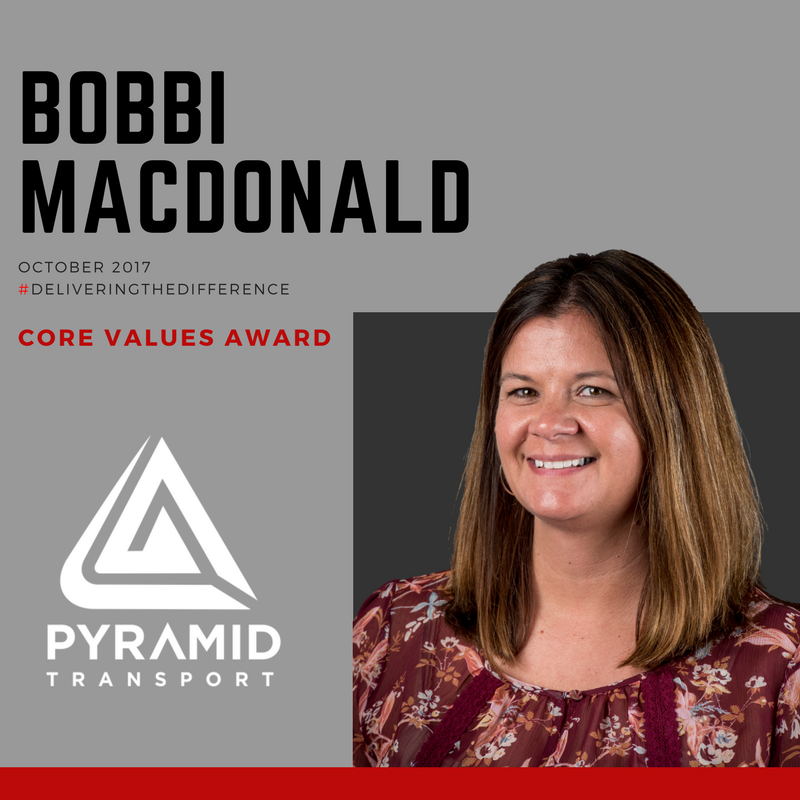 PyramidTrans's tweet photo. Congrats Bobbi MacDonald.. Pyramid's October CVA Winner! #corevaluesaward #deliveringthedifference https://t.co/x9di4JzUnt