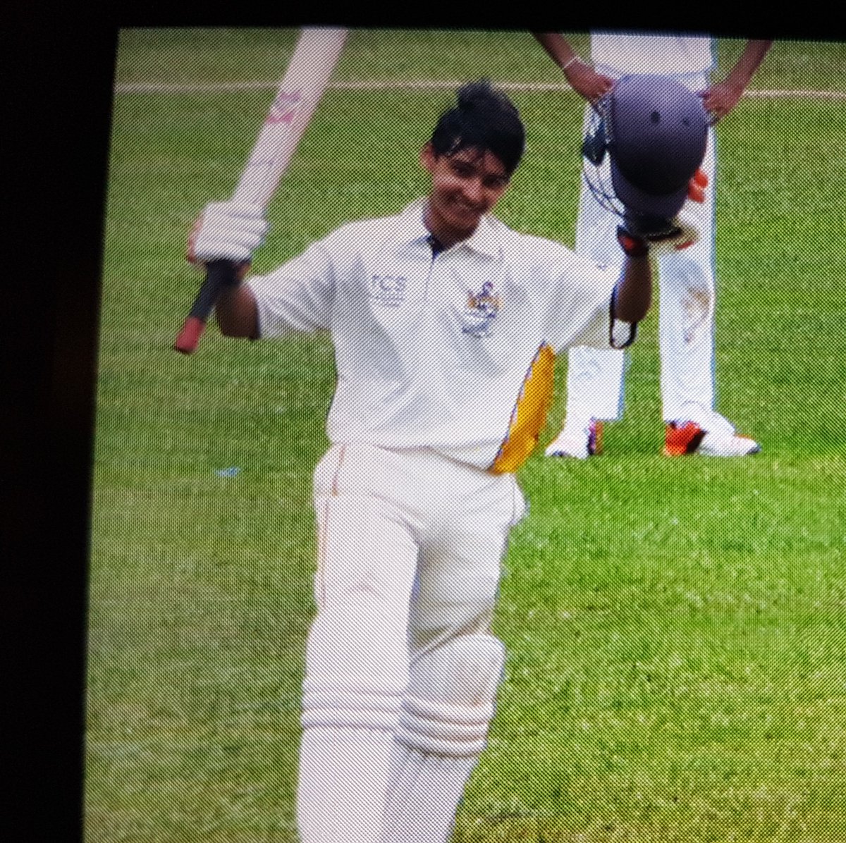 MTBSCricket's tweet photo. Kunal Mahambrey scores a ton as 1st XI cruise to victory in their last game of Sri Lanka tour! #centurion #easywin #hero #happyflighthome https://t.co/xV2L8vK4Ji