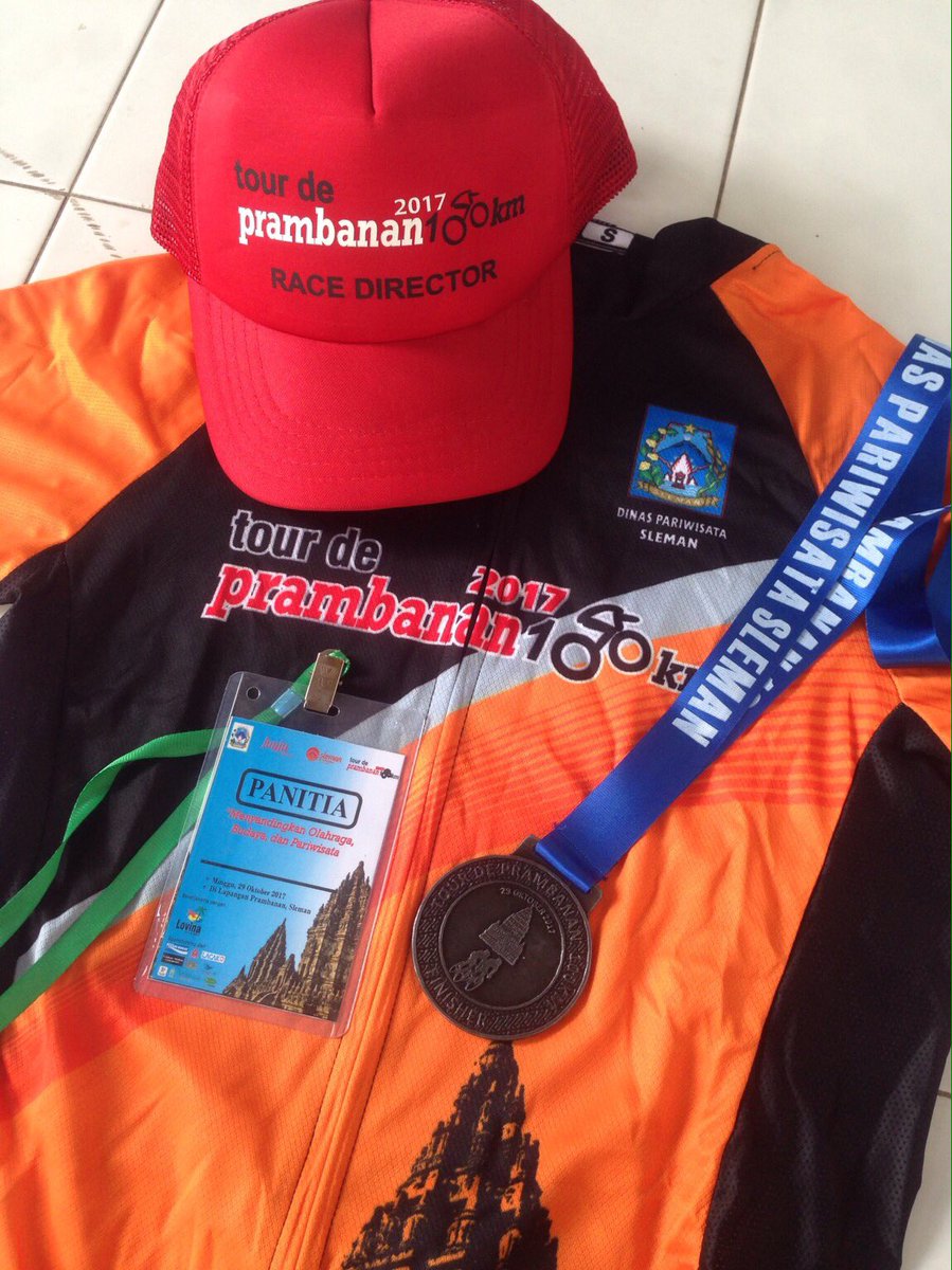 Alhamdulillah terlaksana dg lancar tour de prambanan 100km , yg di selenggaran oleh dinpar sleman &amp; lovinatour travel #tourdeprambanan2017