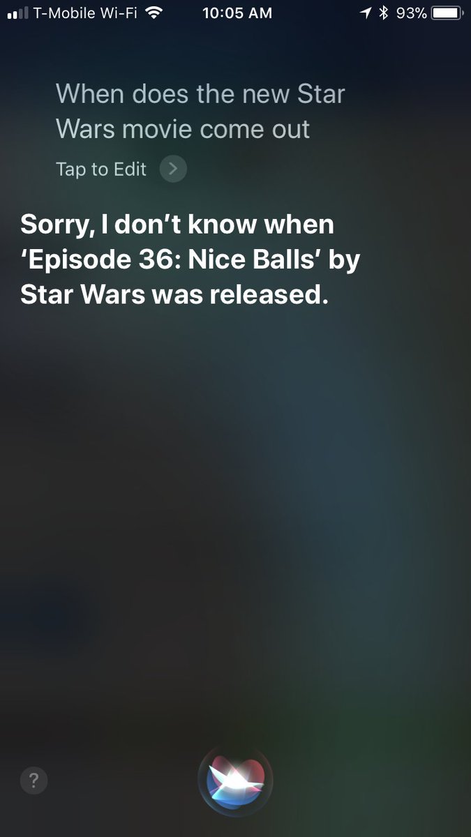 I asked Siri a question about outer space.  I got an answer from #kevinspacey