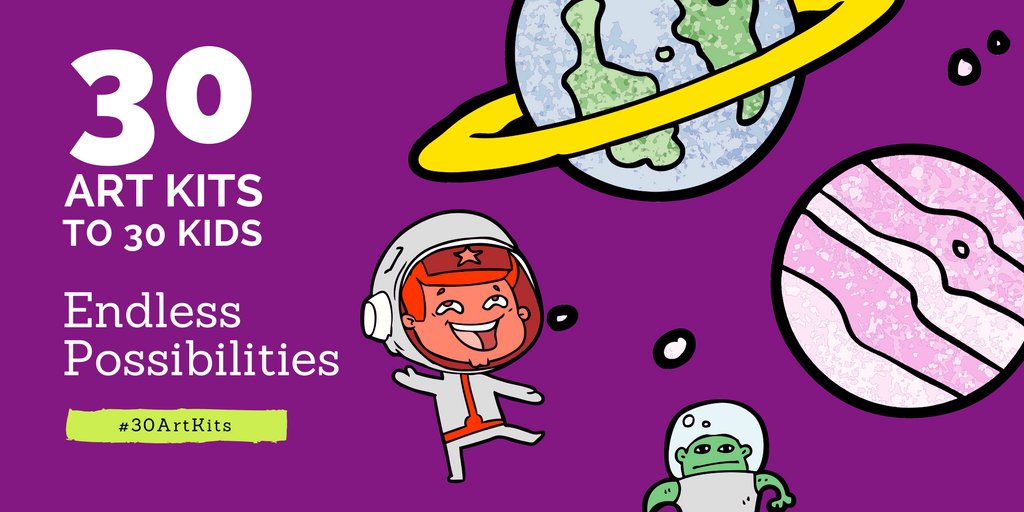 Help us send 30 Art Kits to 30 kids by Dec 31. Visit our site to learn more about this program. goo.gl/LheeCr #30ArtKits