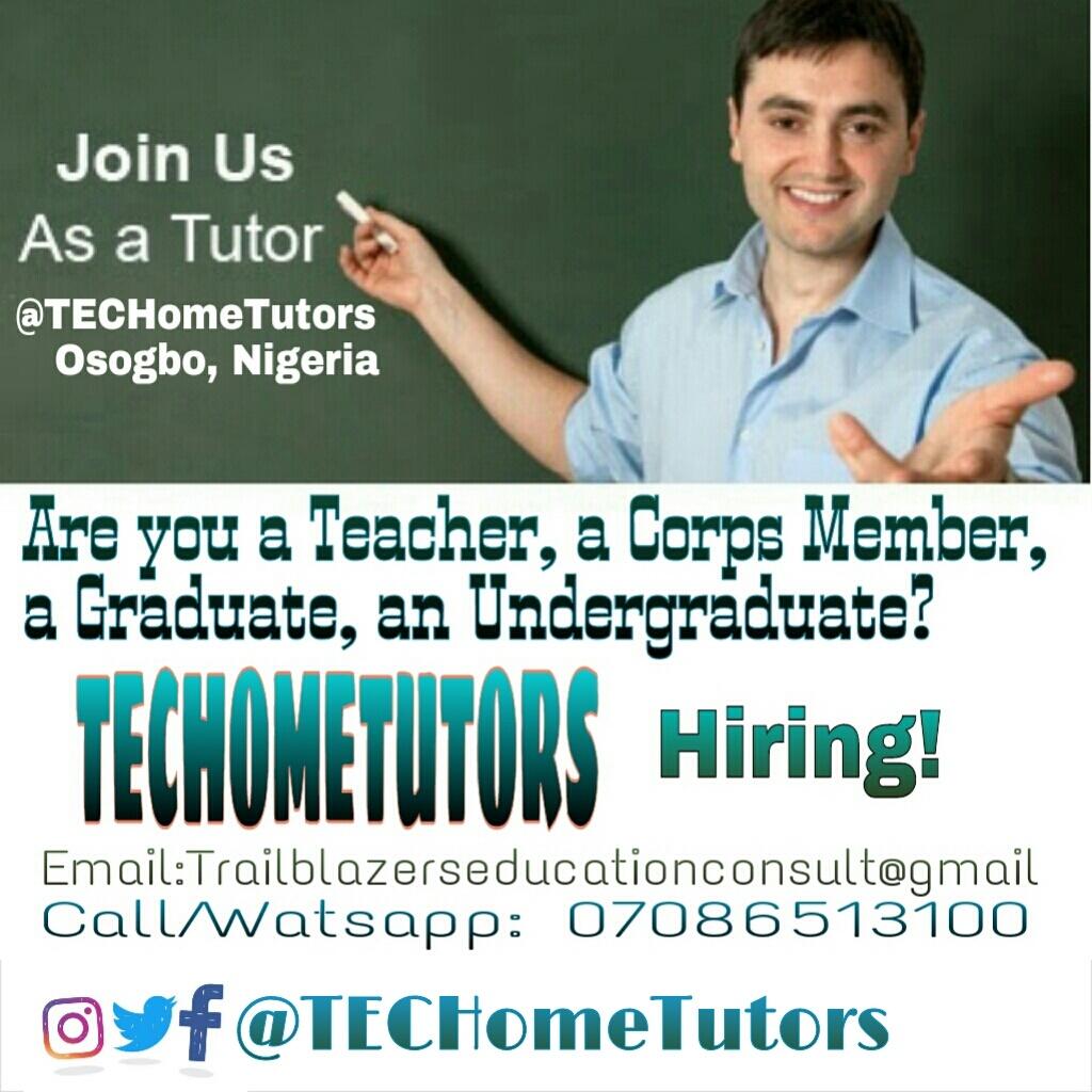 TECworldng's tweet photo. #tutors #1on1hometutor #Teacher #Graduate #Undergraduate #JoinTECHomeTutors #MakeTheDifferent #BeOurTuTorPartner https://t.co/ugapEyZUPS