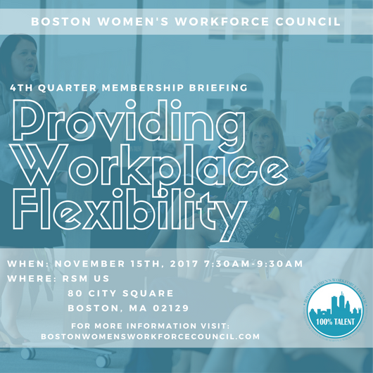 BostonWomen's tweet photo. Join us + @BostonWomenWork for a panel on workplace flexibility next week! Register: https://t.co/iBMS3hh4GW #EqualPayBOS https://t.co/3w5TOLCrPw