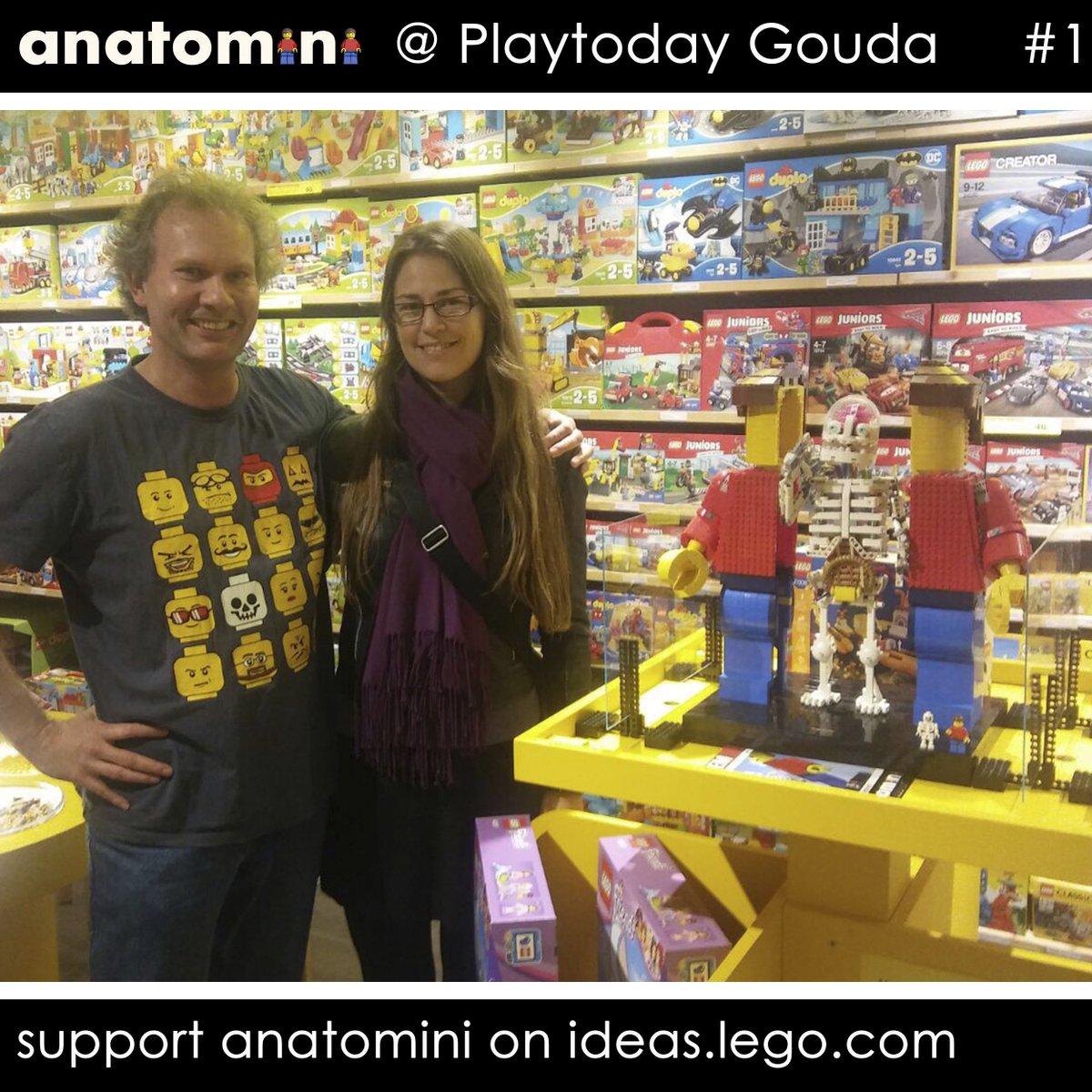 stephanix3D's tweet image. Wow, #anatomini was present at the 5th-birthday of LEGO-shop Gouda, and out of the blue I met @AIatariel over there! Dutch/Swedish and 2 #LEGOIdeas on the shelves allready! ideas.lego.com/profile/Alatar… … #LEGOIdeasInTheWild