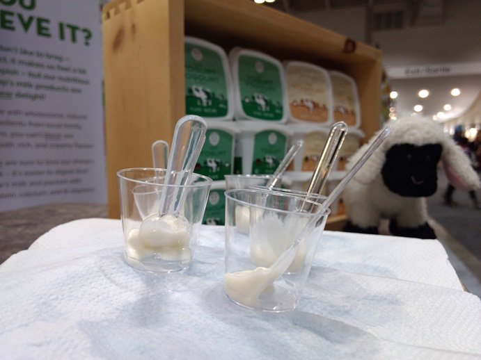 We’re <a href="/THERAWF/">The Royal Agricultural Winter Fair</a> sampling sheep cheese with <a href="/bestbaafarm/">Best Baa Dairy</a>. Sheep cheese is one way to Bring Home The World! #loveOntFood #RAWF17