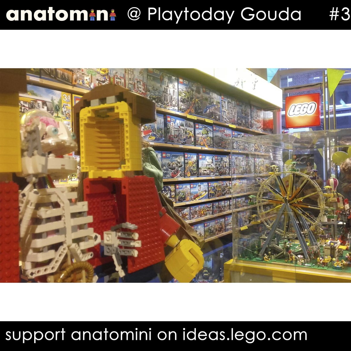 stephanix3D's tweet image. Wow, #anatomini was present at the 5th-birthday of LEGO-shop Gouda, and out of the blue I met @AIatariel over there! Dutch/Swedish and 2 #LEGOIdeas on the shelves allready! ideas.lego.com/profile/Alatar… … #LEGOIdeasInTheWild