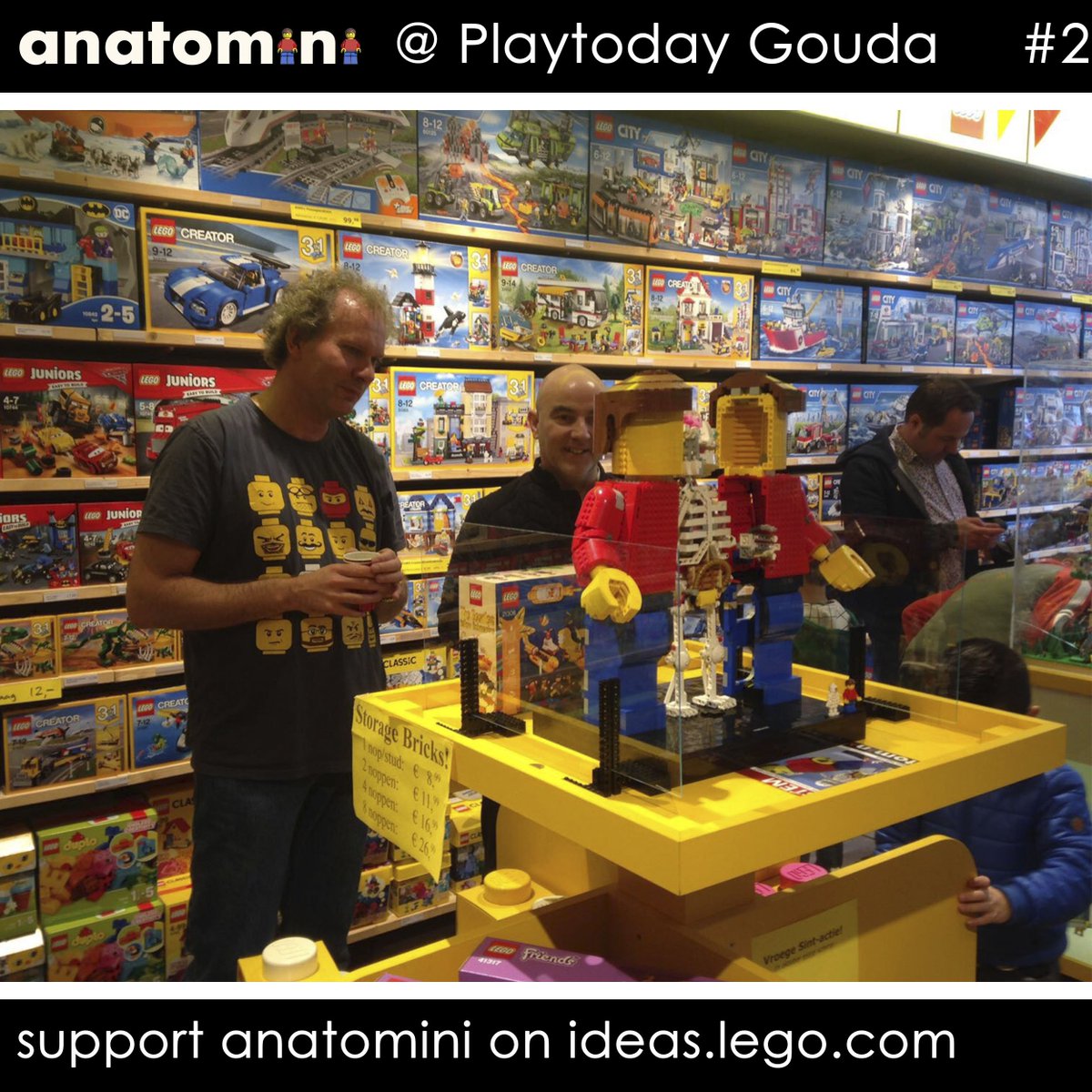 stephanix3D's tweet image. Wow, #anatomini was present at the 5th-birthday of LEGO-shop Gouda, and out of the blue I met @AIatariel over there! Dutch/Swedish and 2 #LEGOIdeas on the shelves allready! ideas.lego.com/profile/Alatar… … #LEGOIdeasInTheWild