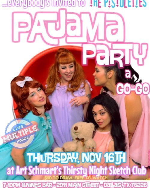Join as we turn Art Schmart's Thirsty Nite Sketch Club into a Pajama Party a-Go-Go!

Come in your PJs, onesies, ki… ift.tt/2xXOzyP