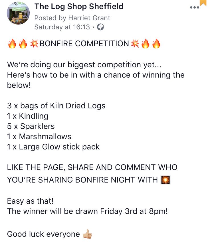 Last chance to enter our bonfire competition! <a href="/HelpSheffield/">Help Sheffield</a> #SheffieldIsSuper Follow our Facebook to enter. 💥🔥💥