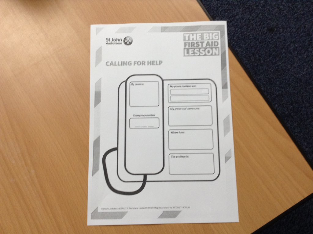 latimerprimary's tweet photo. Class KB have been learning how to call for help.#thebigfirstaidlesson https://t.co/kwPNPptJAa