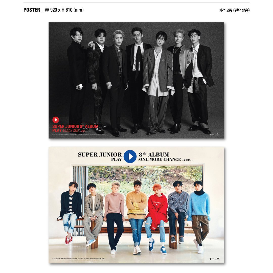 DNE_Shop's tweet photo. [PO - 04112017] SUPER JUNIOR PLAY
Black suit version / One More Chance version Rp 255.000 *Album+random poster (free tube)+BONUS from shop* https://t.co/QeKOUitcFd