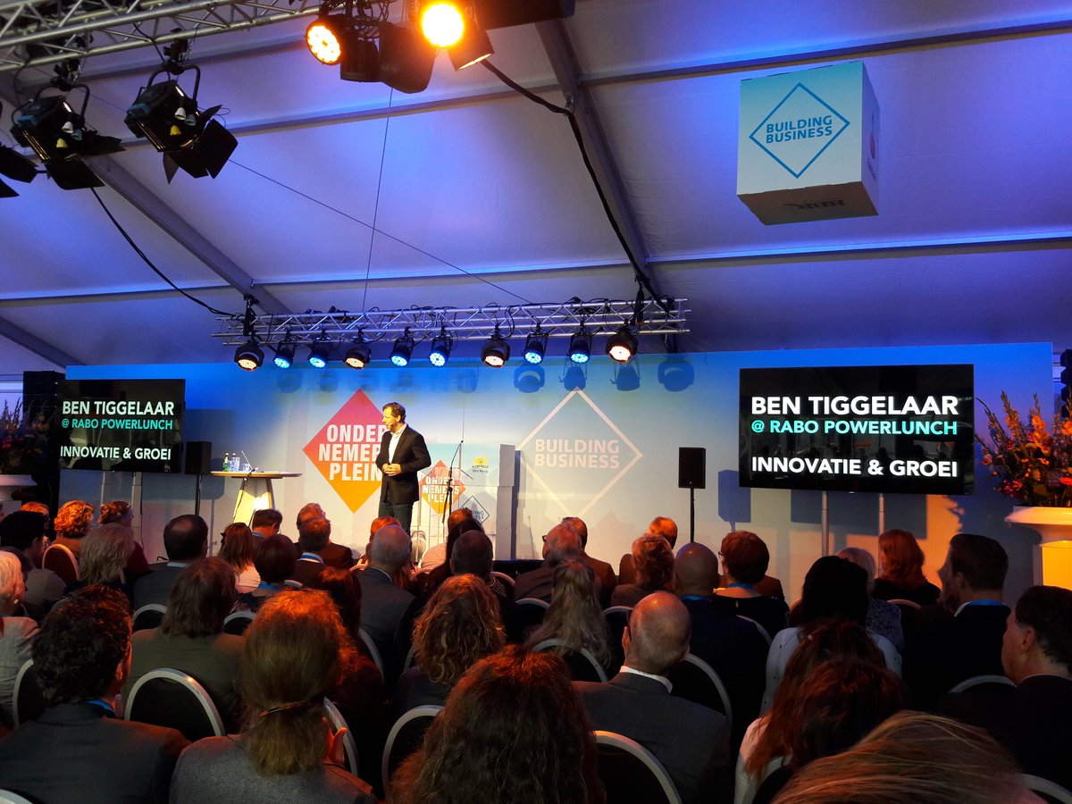 Ben Tiggelaar trapt de Rabo Powerlunch af <a href="/ondernemerspldh/">Ondernemersplein DH</a> #opdh2017