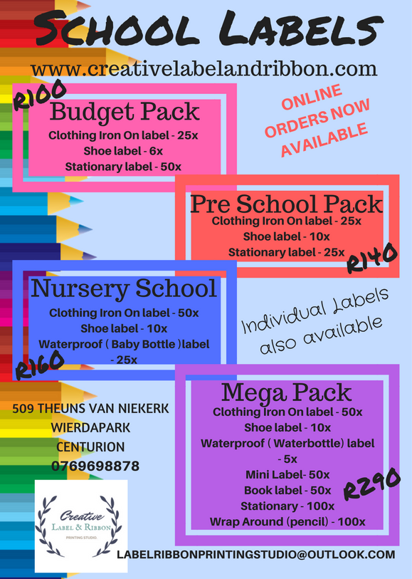 Creative_LR's tweet image. Get your School Labels NOW!!!