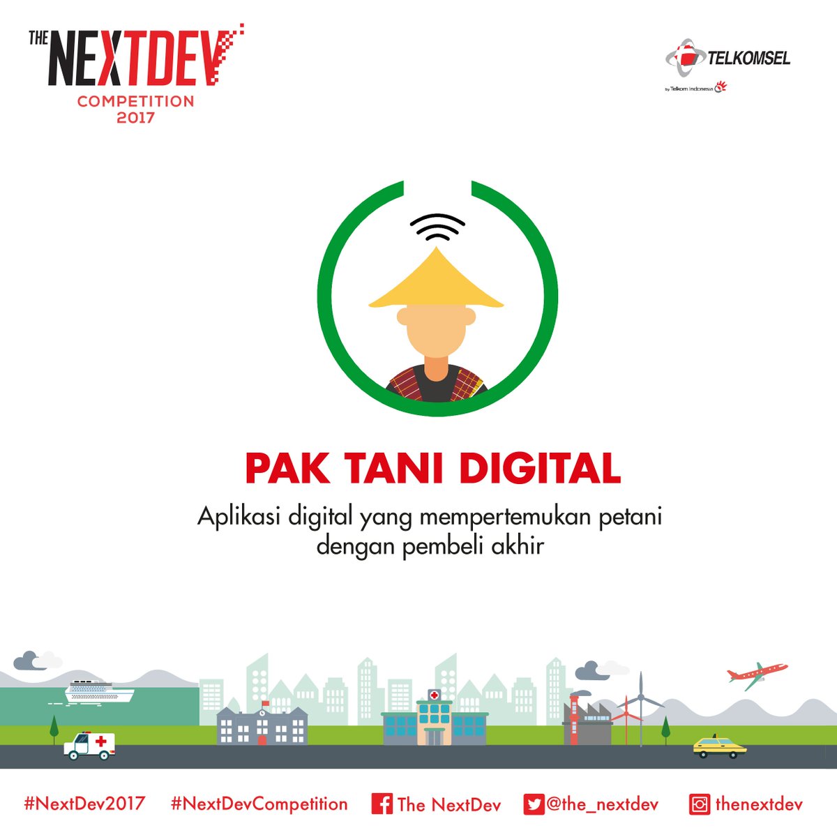 NextDev_id's tweet photo. Lebih kenal dengan TOP 20 #NextDevCompetition #NextDev2017 . Ada KOPITANI.ID &amp; PAK TANI DIGITAL Startup seperti apa mereka? Cek gambar ya https://t.co/xnb5gQz0zO