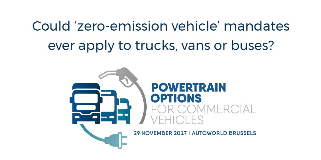 Could a #ZEVmandate ever apply to #trucks, #vans or #buses? – Learn more at #PowertrainOptions event on 29 November: acea.be/news/article/r…