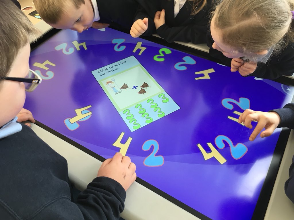 P1 <a href="/EchtPrimary/">Echt Primary School</a> using the Smarttable for addition. Great resource! #workingtogether <a href="/AbshireELC/">Abshire Early Years</a>