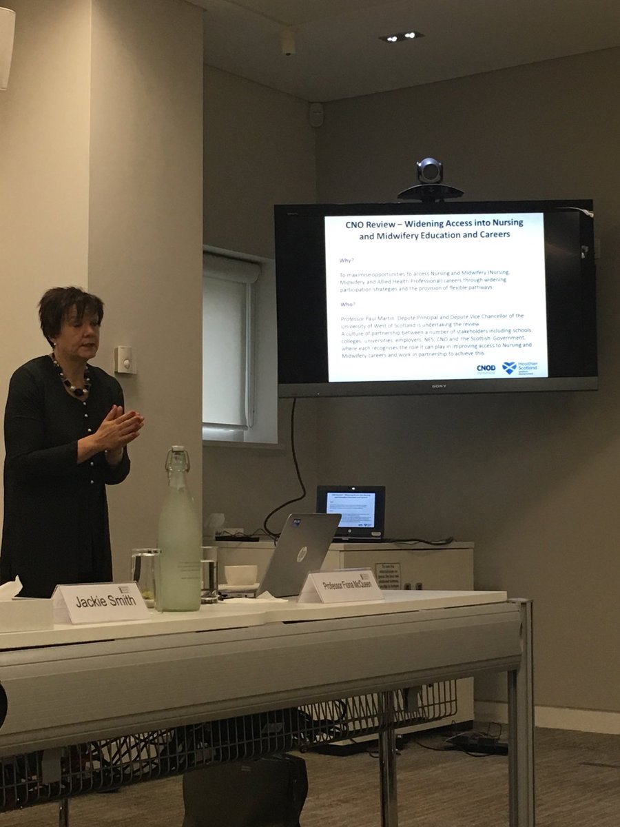 dtbarron's tweet photo. Key opportunity for us in the care sector to influence this widening access agenda @FionaCMcQueen #NMCAdvisory @scottishcare @DPrincipalUWS https://t.co/S8JuUfQogy