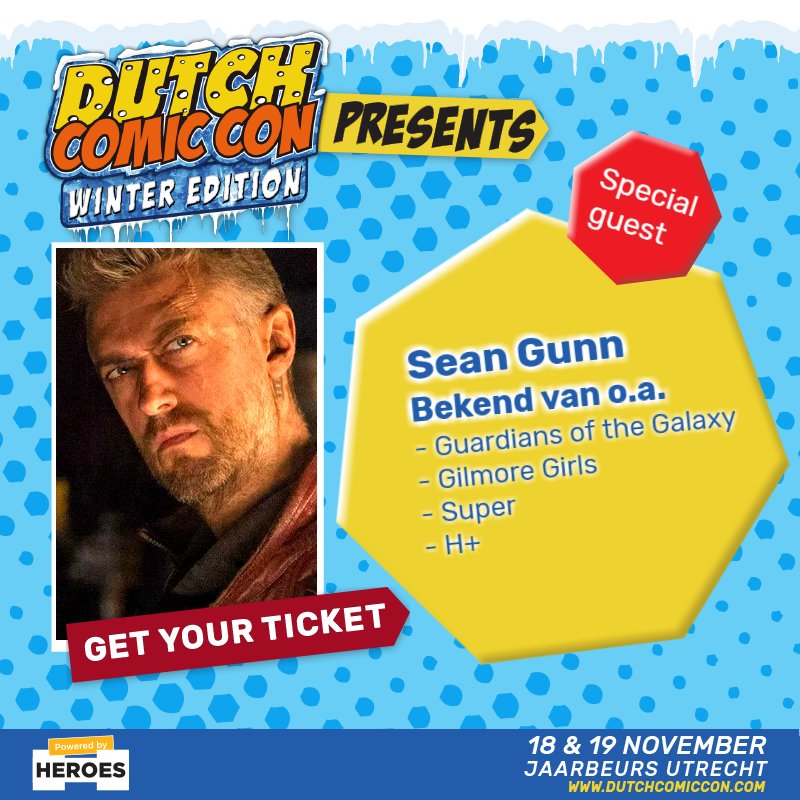 dutchcomiccon's tweet photo. Sean Gunn @seangunn, bekend van Gilmore Girls en Guardians of the Galaxy, maakt de gastenlijst voor #dccwe compleet! https://t.co/NJ37JL97j1 https://t.co/SpttjRc94Y