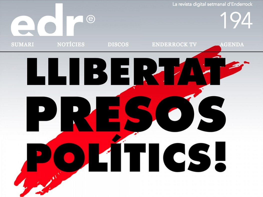 Editorial conjunt a l'EDR 194: cal que els membres del Govern legítim de Catalunya siguin alliberats goo.gl/LXiz1Q