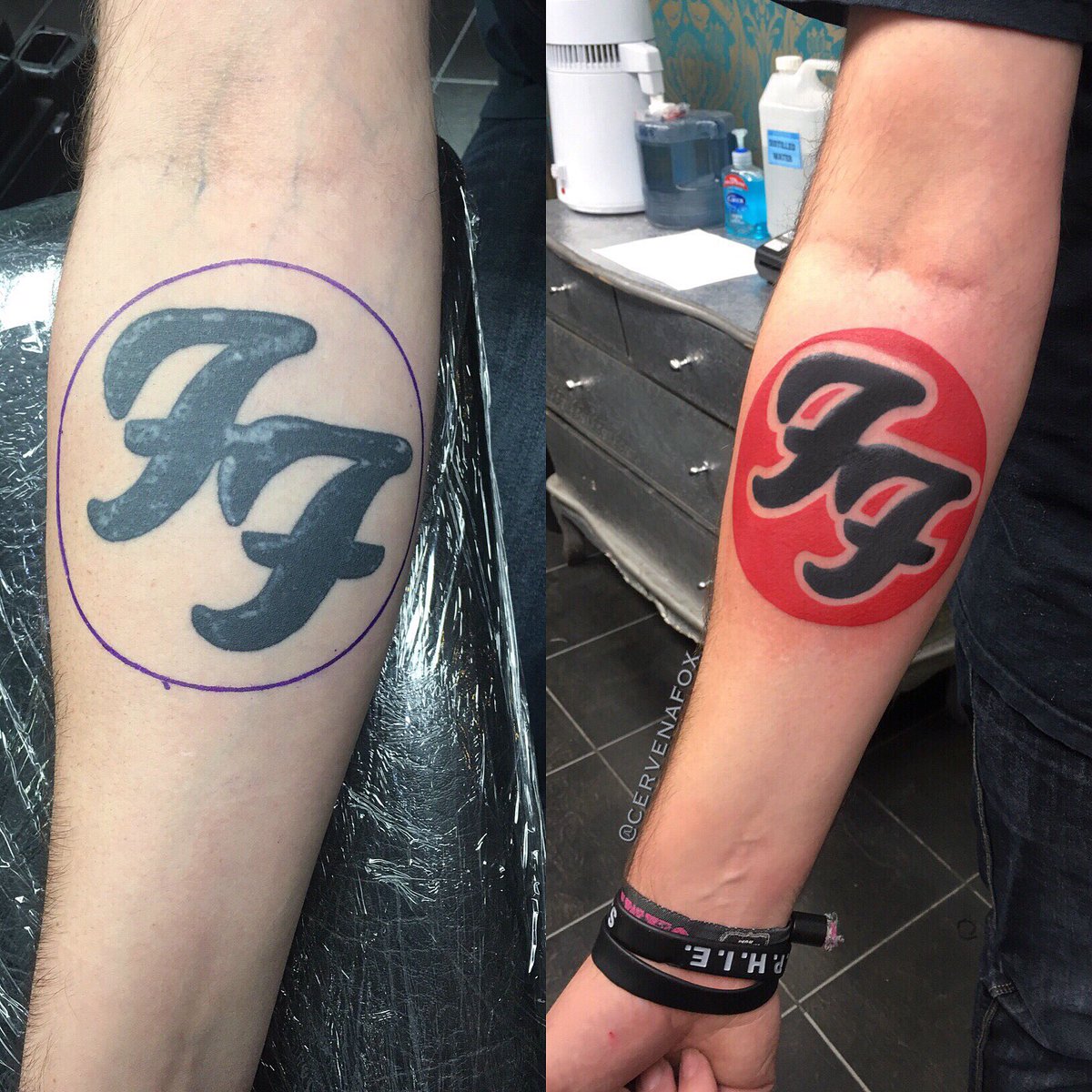 foo fighters bomb tattoo  This is my sons first tattoo We  Flickr