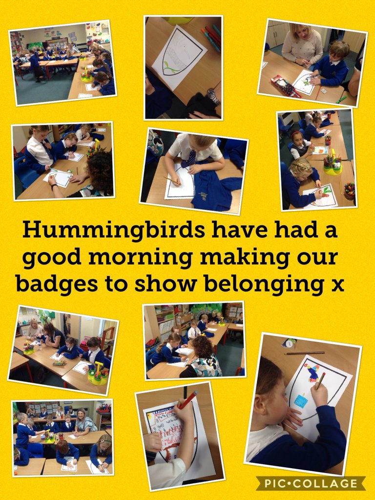 stjohnsworksop's tweet photo. Hummingbirds have had a good morning making our badges to show belonging x #piccoll https://t.co/iDQrd4xNIe https://t.co/AxCVfnLl11