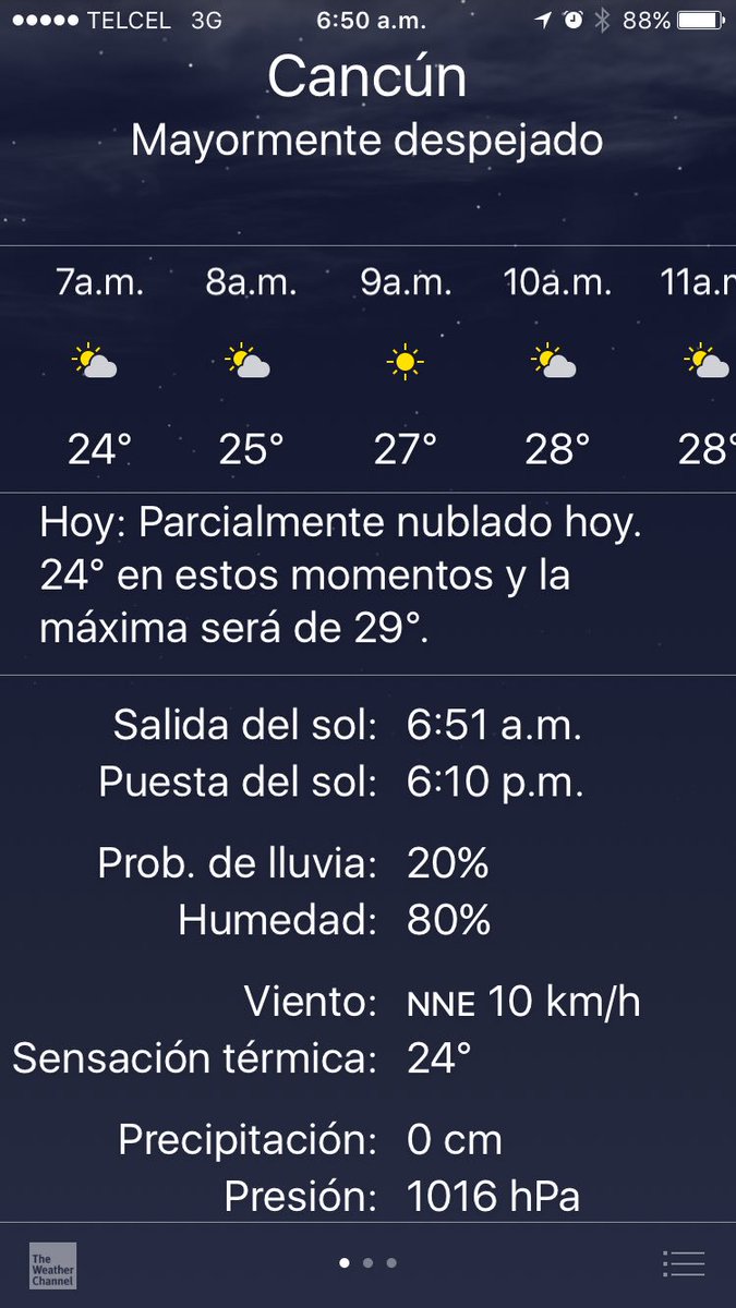 nino_golf's tweet photo. CLIMA @VivoEnCancun para hoy #2017CancunOpen https://t.co/llzKJeERZb