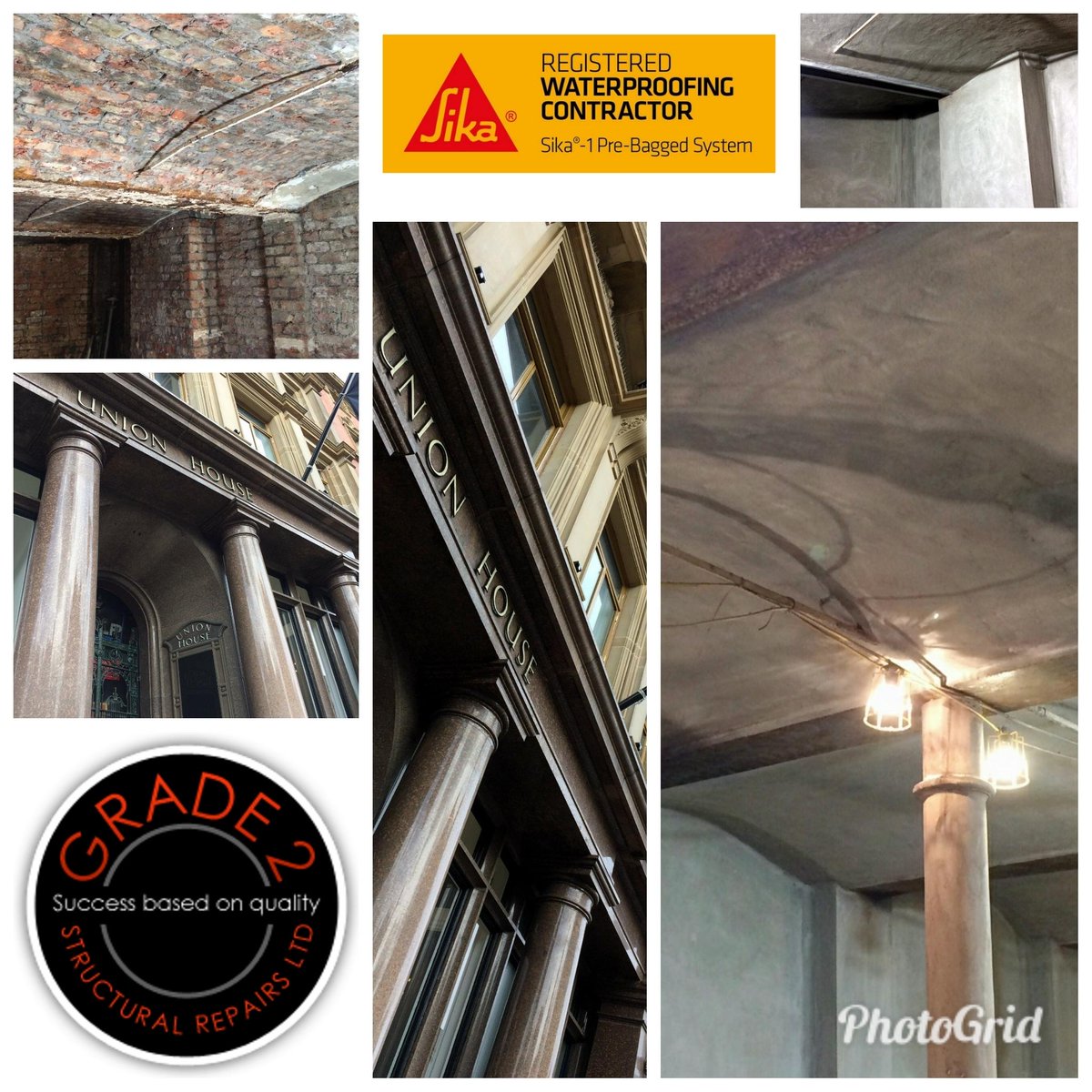 SikaLimited's tweet photo. #Sika1 waterproofing at Union House, Liverpool-The basement area ready to receive a very posh boutique restaurant. Great job Grade 2 https://t.co/YrSpfgTo7Y