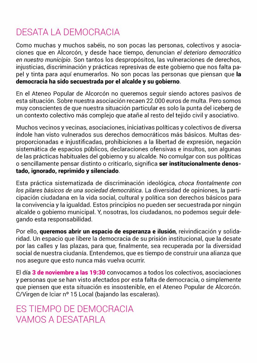 AteneoAlkorcon's tweet photo. Venga que vamos. Esta tarde comienza una nueva historia alcorconera. https://t.co/2t3weT8I0D