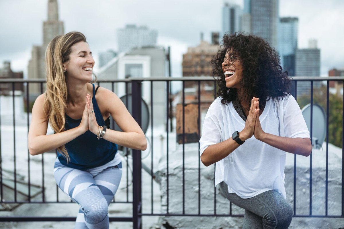 Well_Reserved's tweet photo. Who laughs this much when working out alone or in a class full of strangers?? #welldeserved for your #bffworkout #StrongerTogether https://t.co/B98LKh28gf