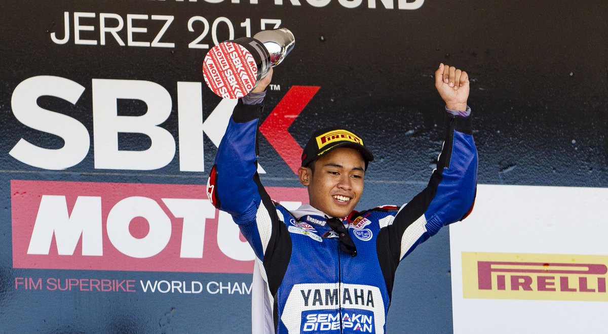 Congratulations to <a href="/99galanghendra/">Galang Hendra</a>! We look forward to seeing you ride in the 2018 WorldSSP300 championship! #theExperience #theMasterCamp