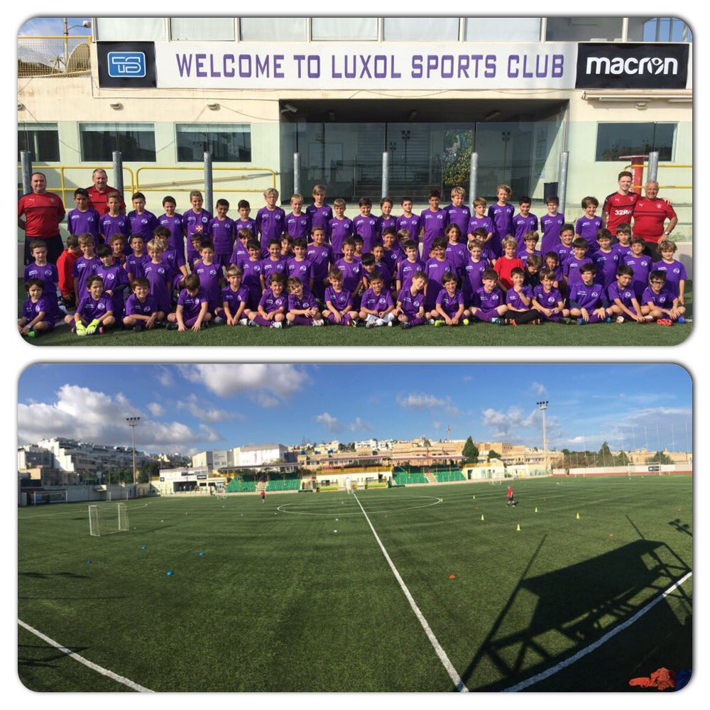 GaryCrooks8's tweet photo. Kids and coaches preparing for the final day of the @RangersFC camp in Malta with @LuxolSportsClub 🔴⚪️🔵 https://t.co/sjoOBtrFv7