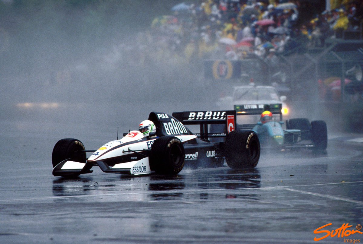 Motorsport Images on Twitter: "#OnThisDay 1991 GP. The race in Formula 1 history after appalling conditions stopped the race after just 14 laps /