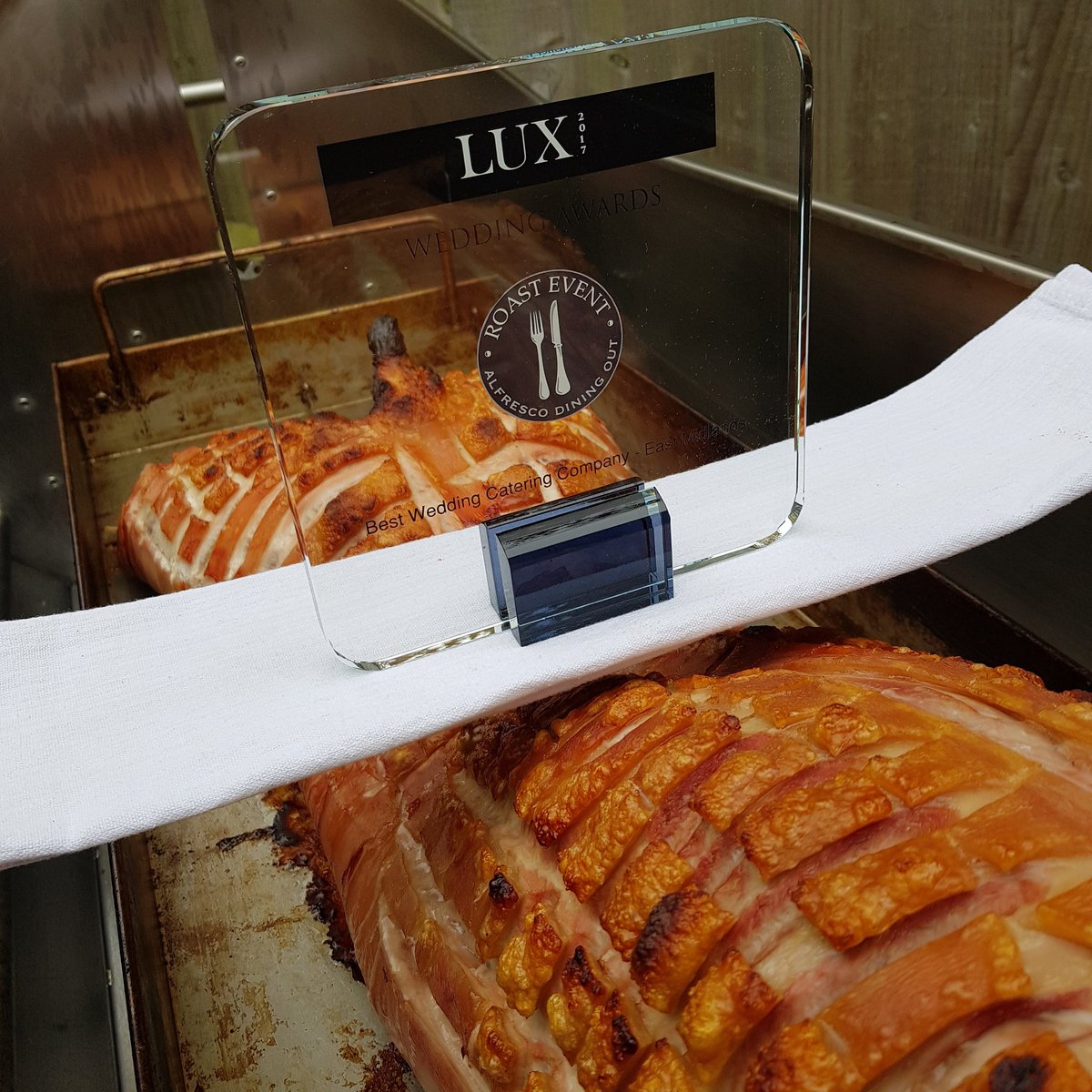 So proud to win this Award for The best wedding catering company East Midlands #wedding #corporate #events #eastmidlands #london #hog #BBQ