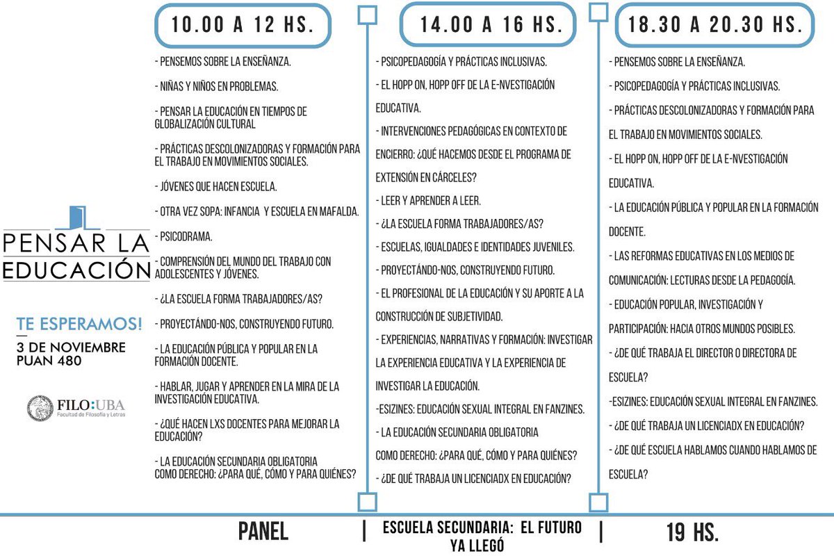 Depto Educación FFyL tweet media