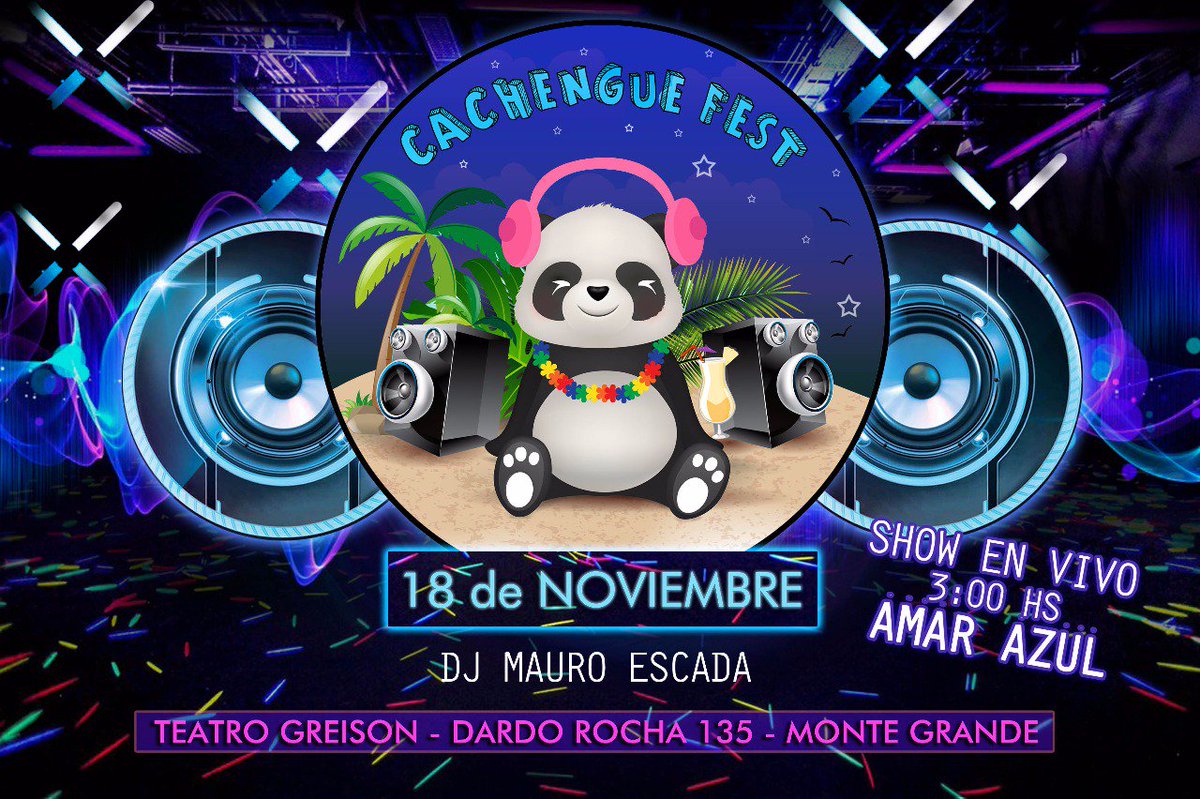 ale_pardal's tweet photo. 2 semanas para una nueva #CachengueFest 
Se viene fuerte 😀💪 https://t.co/bHyQ68aNv4