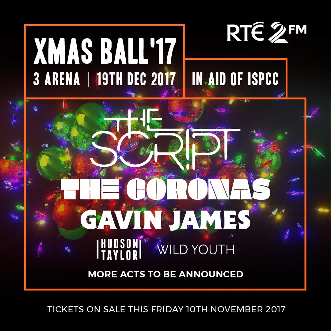 thescript's tweet photo. Dublin! We're coming home for Christmas and will be performing at @RTE2fm's #2FMXMASBALL! Tickets on sale Friday Nov 10th https://t.co/oI0POzeEuq