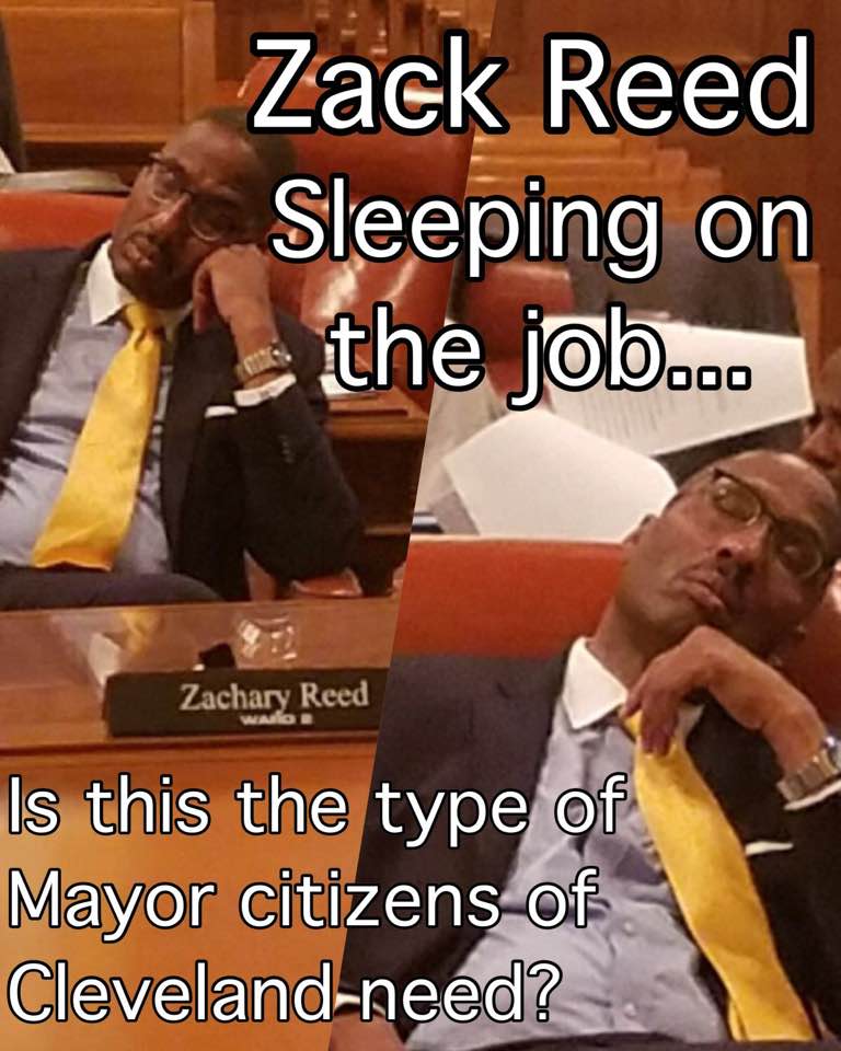 GoodClevelander's tweet photo. So y'all want this as your mayor? Hell no. If he ain't fit to serve his own ward, he aint fit to serve a whole city. @CouncilZackReed #Party https://t.co/XsZ0YubFf0