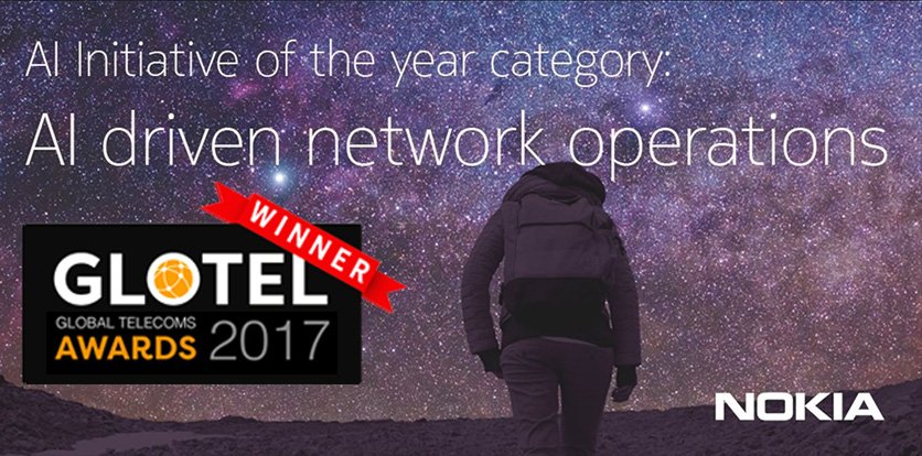 nokianetworks's tweet photo. We're very happy to win a @telecoms #GlotelAwards for our #AI-driven network operations! https://t.co/tQMoNpCkEI https://t.co/bly9epYHlV