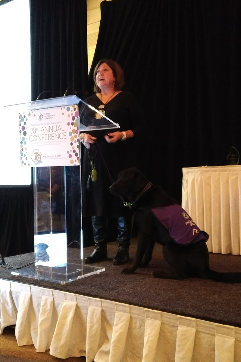 boostforkids's tweet photo. Congrats Iggy who received a Public Service Award from the Ontario Psychological Association at last night's gala. #opa70 https://t.co/x5NsWl5ByJ