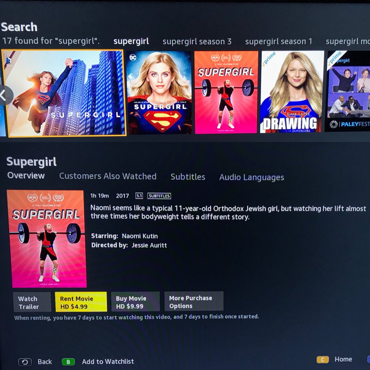 Looking for something to watch this weekend? Checkout #supergirldoc on #Amazon! amzn.to/2zaKadc
