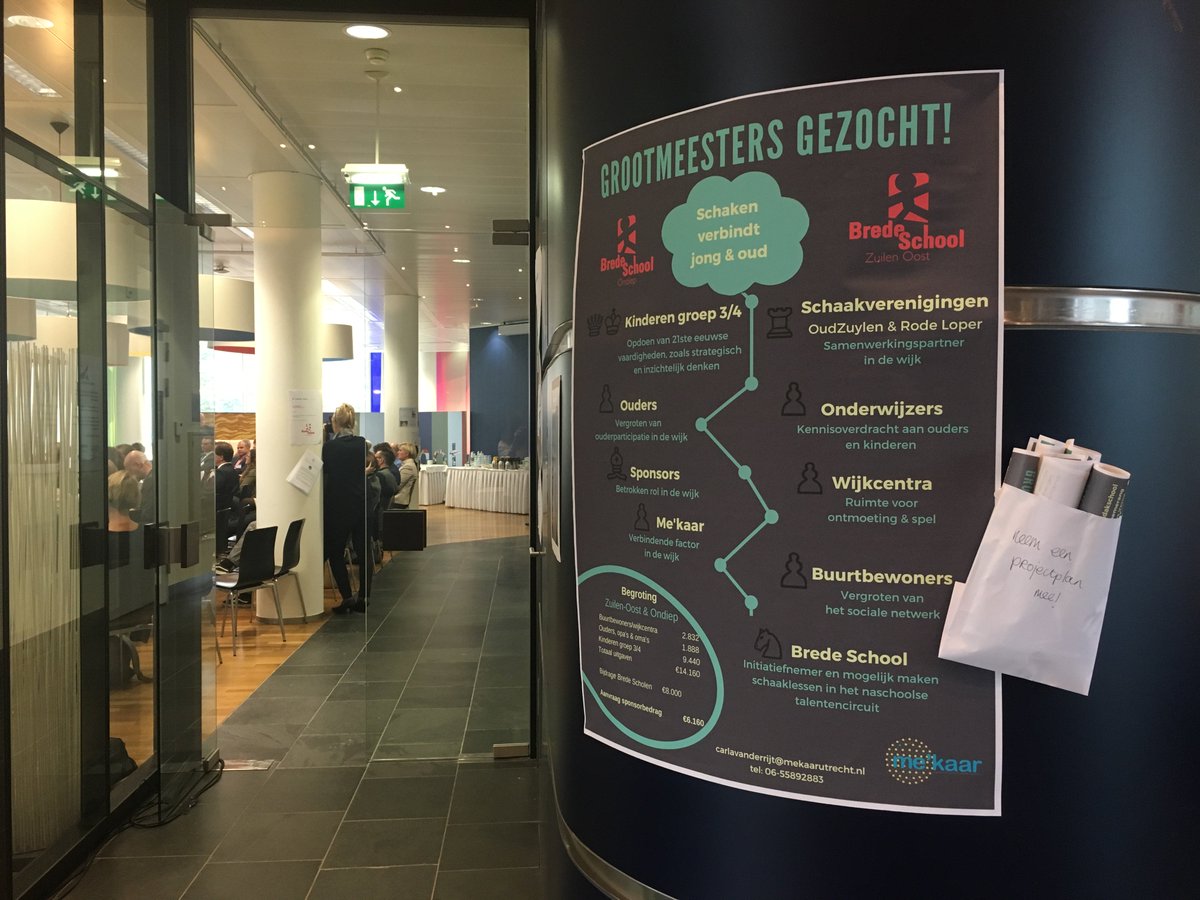 Met <a href="/BS_Ondiep/">Brede School Ondiep</a> aanwezig bij #KanaleneilandOpen om ons plan te presenteren: schaken als verbindende factor in de wijk! #berenschot #duurzaam