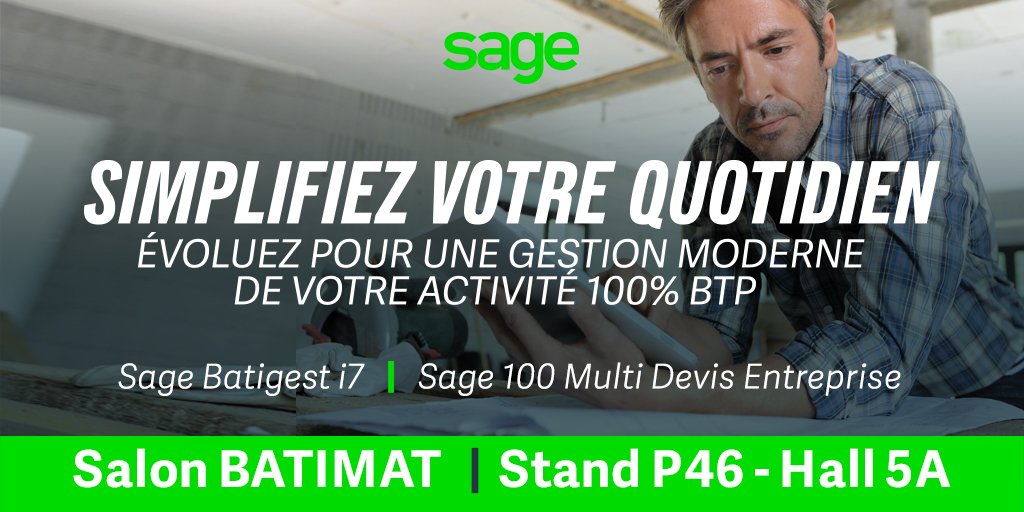 Frederique_FP's tweet photo. J-3 @Batimat stand @sagefrance Hall 5A, Stand P46 pour parler #bâtiment #multidevis #MDB2017 #BTP #gestion https://t.co/fns1nXdBTT https://t.co/dIiOX2xw1D
