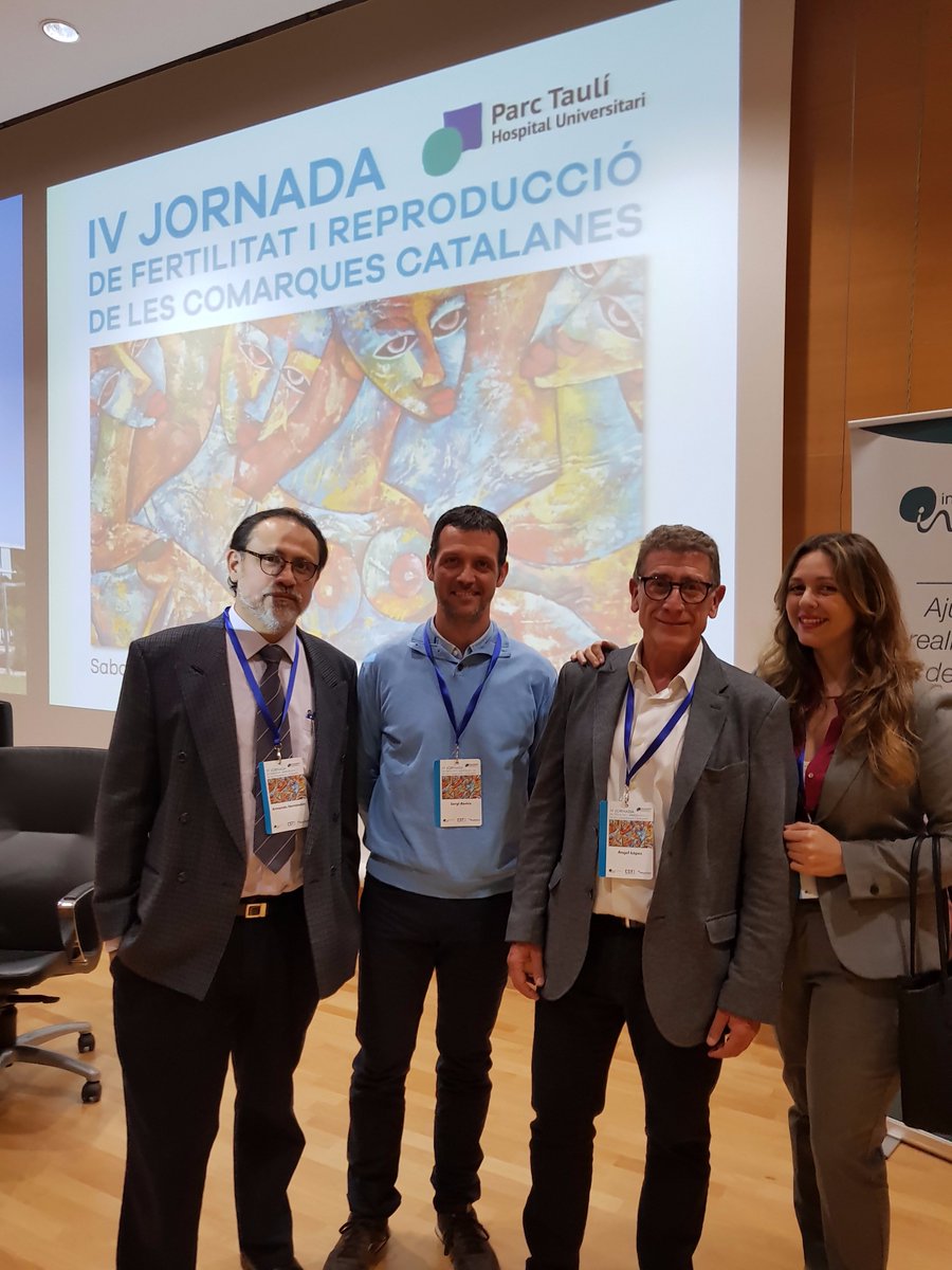 El nostre equip present a la #IV Jornada de #Fertilitat i #Reproducció deles comarques catalanes #equipoIM al <a href="/parctauli/">Consorci Corporació Sanitària Parc Taulí</a>