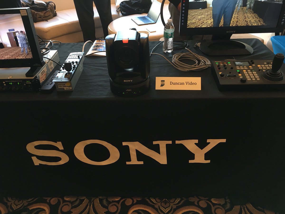 DuncanVideo's tweet image. We’re sharing the booth with @SonyProUSA today. Come check out the gear 👍🏼
