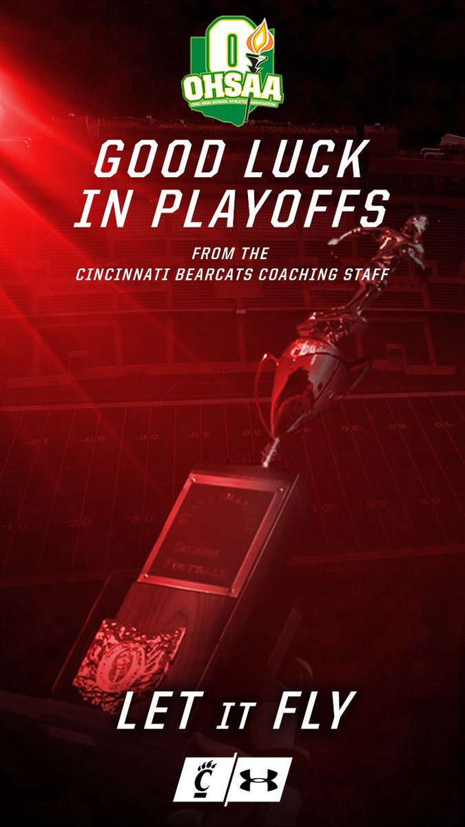 CoachFick's tweet photo. Good luck to Ohio high school football coaches and players starting the playoffs this weekend! #letitfly https://t.co/n6BfoqY7KC