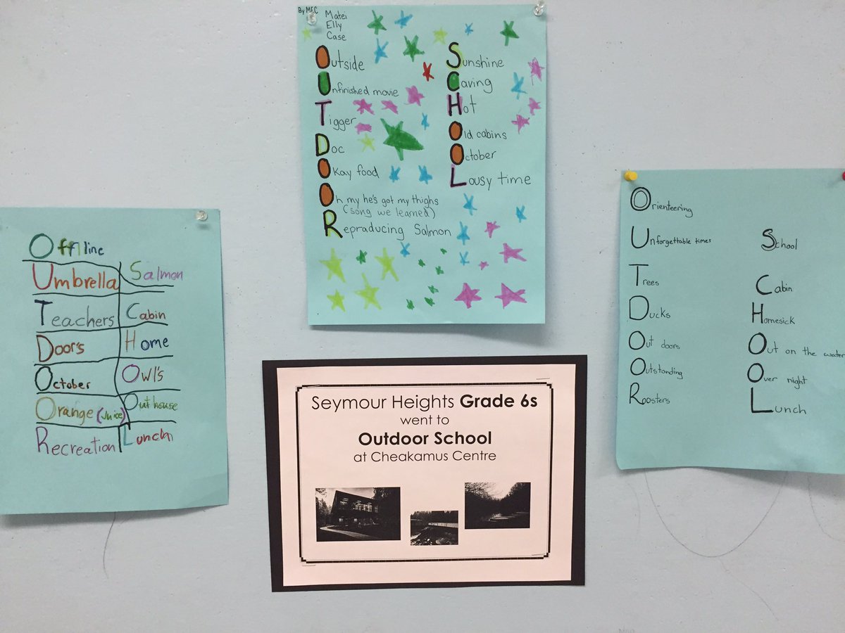 JoannaLane23's tweet image. Students reflected on outdoor school. What stuck and what "acts of green" would they make? @seymourheights @CheakamusCentre #flashbackfri