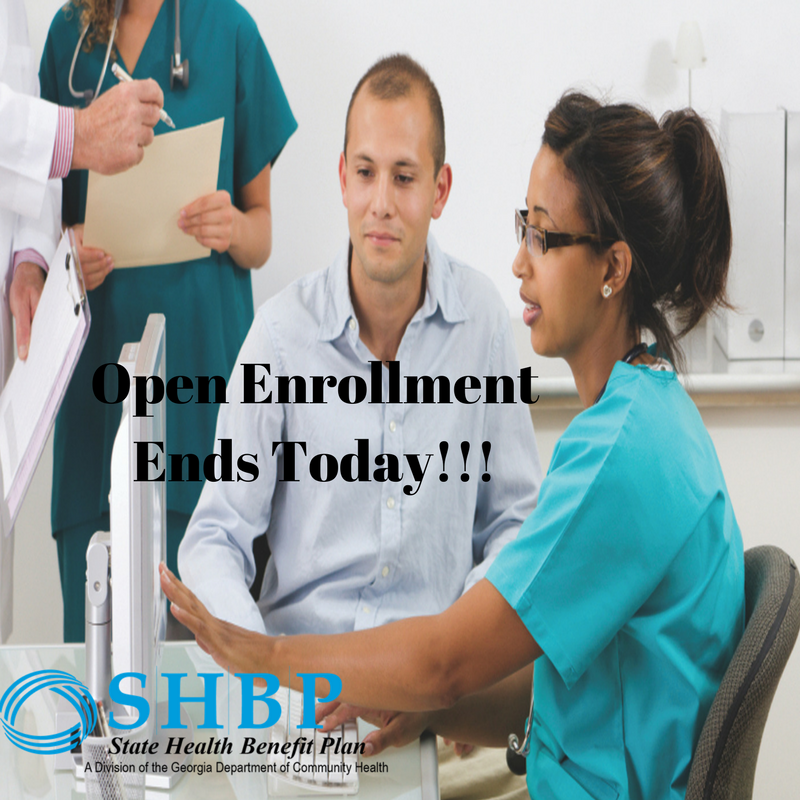 GADCH's tweet photo. TODAY is the final day of Open Enrollment! Have you made your health benefits decision? #SHBP https://t.co/Ey2tLhv4Xj https://t.co/lXVPDfegbq